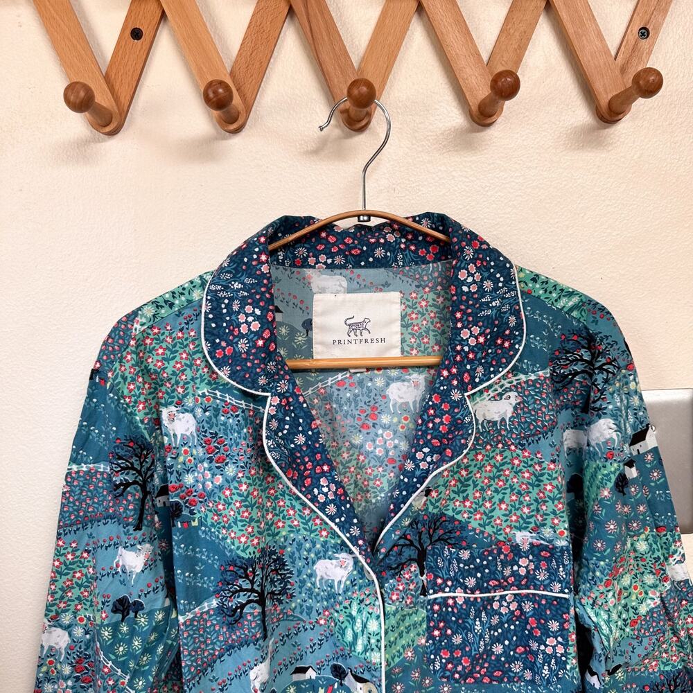 Printfresh “Rolling Hills” Long Sleeve Pajama Top